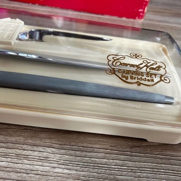 Vintage Carving set Carvel Hall by Bridell USA 3 Piece Cutlery Set - Picture 8 of 12